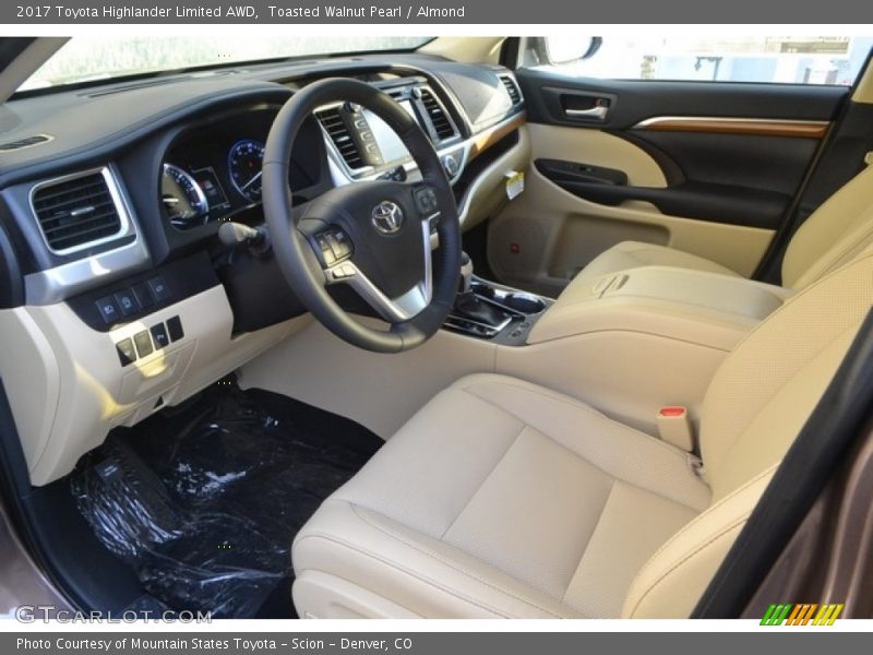 Toasted Walnut Pearl / Almond 2017 Toyota Highlander Limited AWD