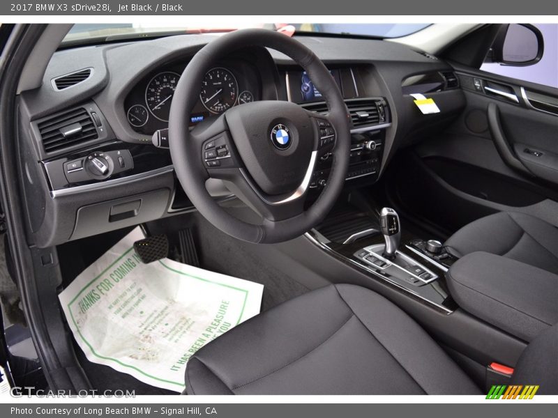 Jet Black / Black 2017 BMW X3 sDrive28i
