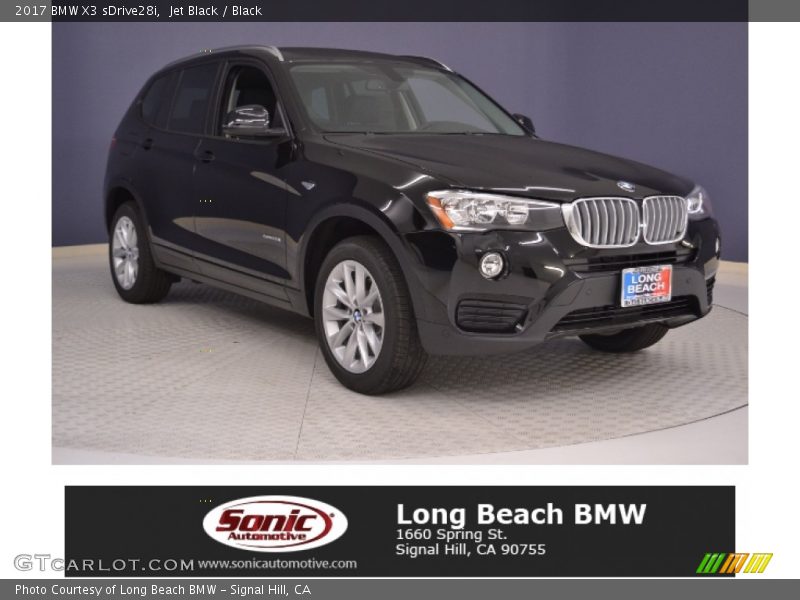 Jet Black / Black 2017 BMW X3 sDrive28i