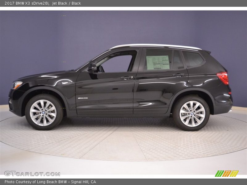 Jet Black / Black 2017 BMW X3 sDrive28i