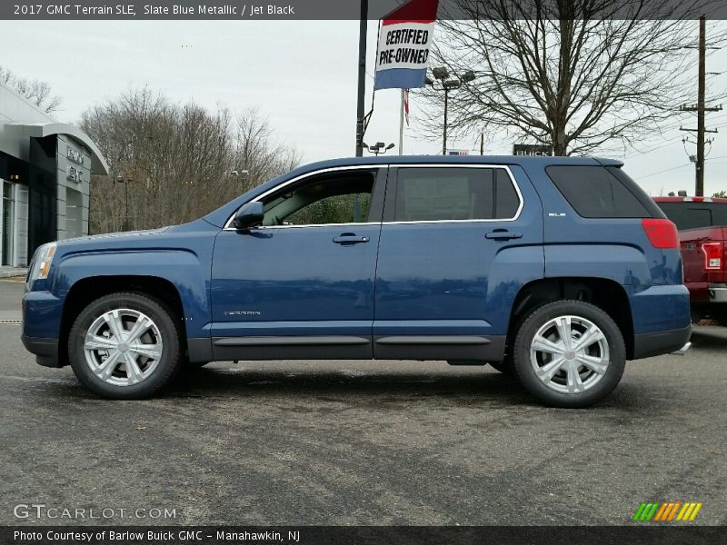 Slate Blue Metallic / Jet Black 2017 GMC Terrain SLE