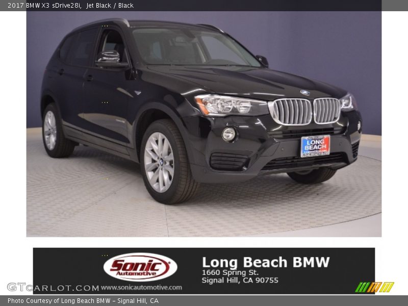 Jet Black / Black 2017 BMW X3 sDrive28i