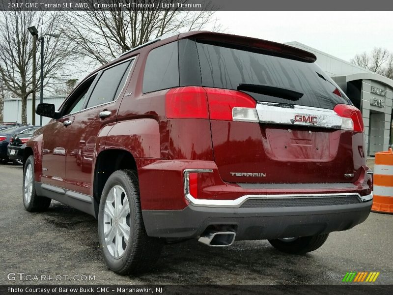 Crimson Red Tintcoat / Light Titanium 2017 GMC Terrain SLT AWD