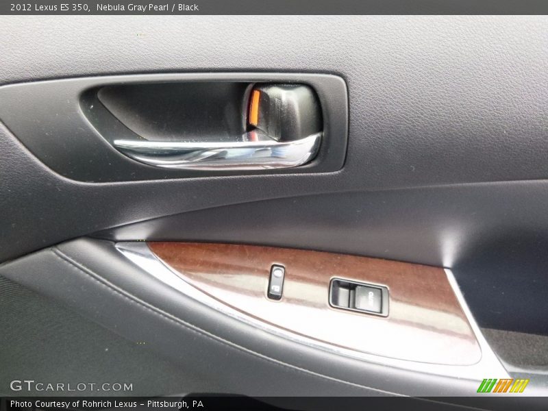 Nebula Gray Pearl / Black 2012 Lexus ES 350
