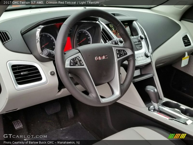 Crimson Red Tintcoat / Light Titanium 2017 GMC Terrain SLT AWD