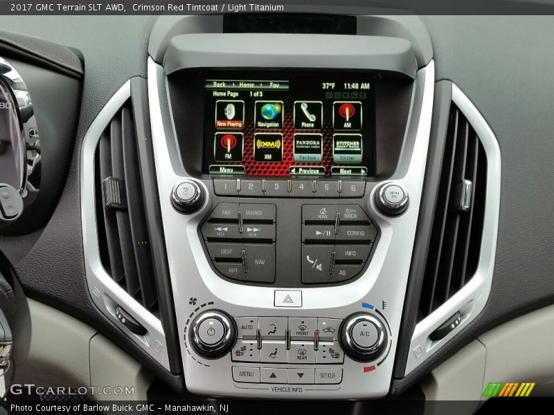 Crimson Red Tintcoat / Light Titanium 2017 GMC Terrain SLT AWD