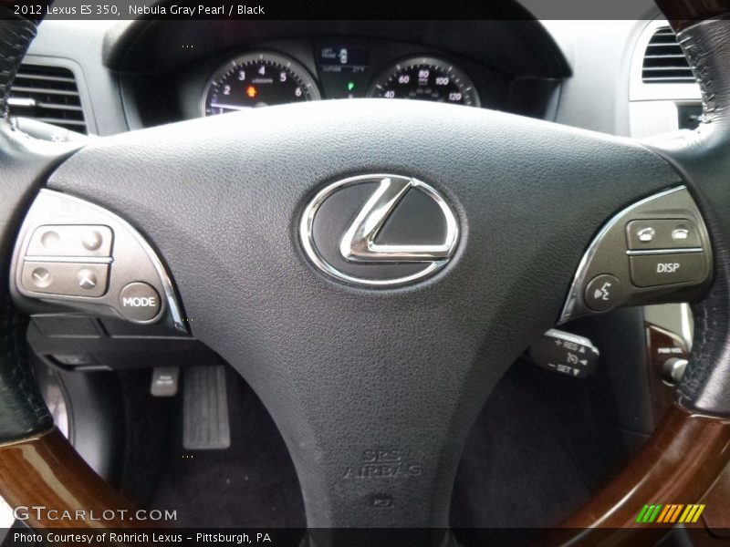 Nebula Gray Pearl / Black 2012 Lexus ES 350