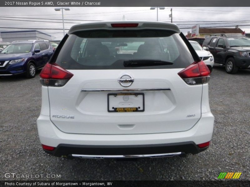 Glacier White / Charcoal 2017 Nissan Rogue S AWD