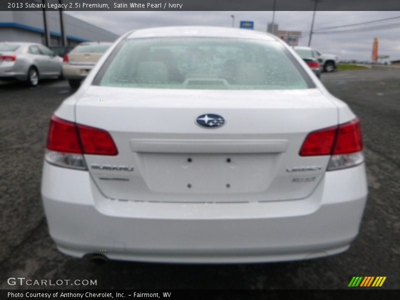 Satin White Pearl / Ivory 2013 Subaru Legacy 2.5i Premium