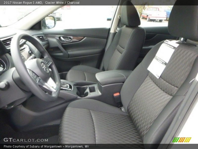 Glacier White / Charcoal 2017 Nissan Rogue S AWD