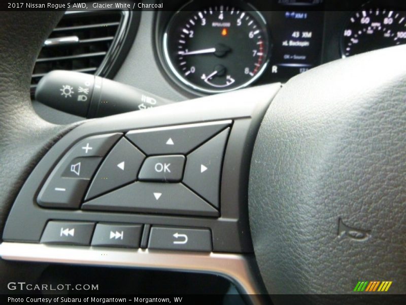 Glacier White / Charcoal 2017 Nissan Rogue S AWD
