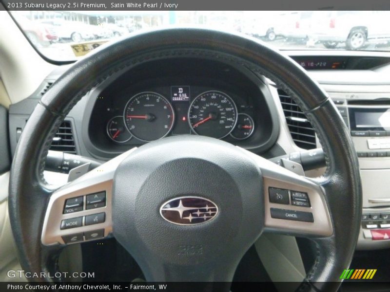 Satin White Pearl / Ivory 2013 Subaru Legacy 2.5i Premium
