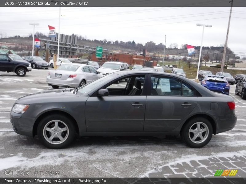 Willow Gray / Gray 2009 Hyundai Sonata GLS