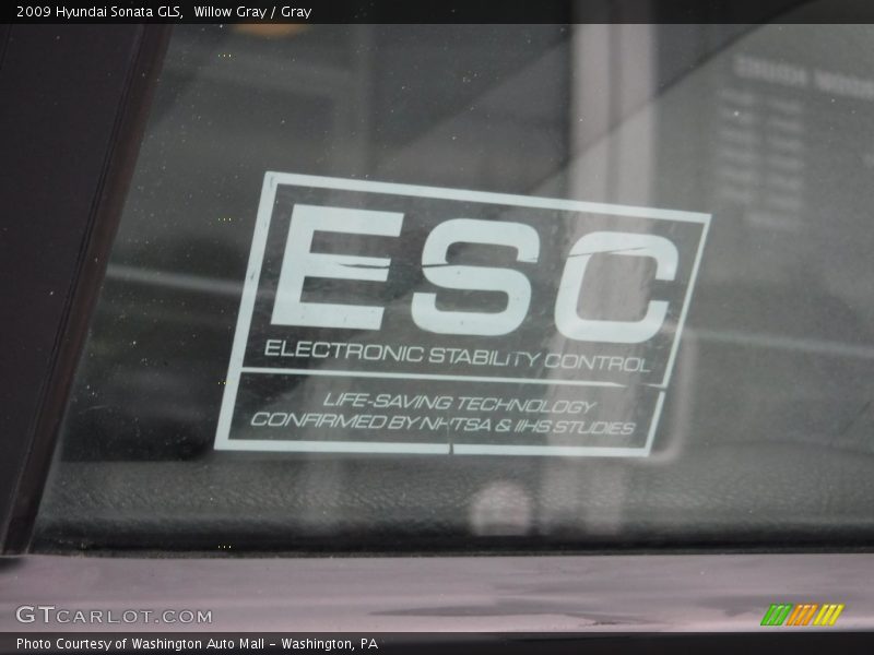 Willow Gray / Gray 2009 Hyundai Sonata GLS