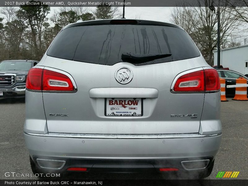 Quicksilver Metallic / Light Titanium 2017 Buick Enclave Leather AWD