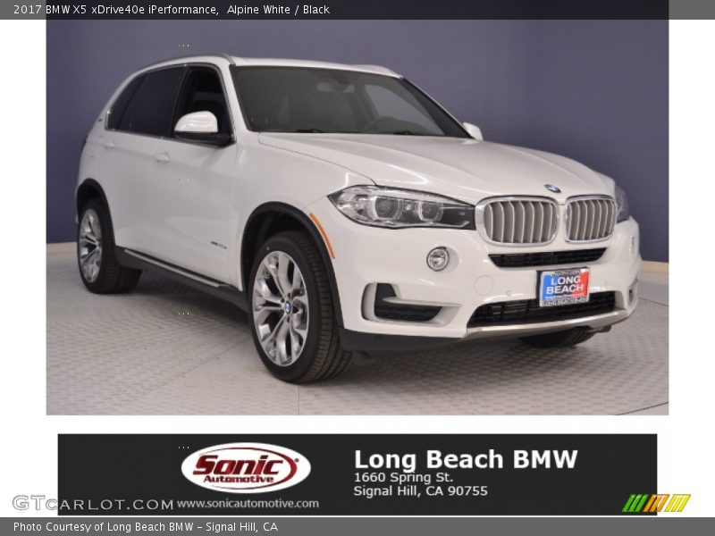 Alpine White / Black 2017 BMW X5 xDrive40e iPerformance
