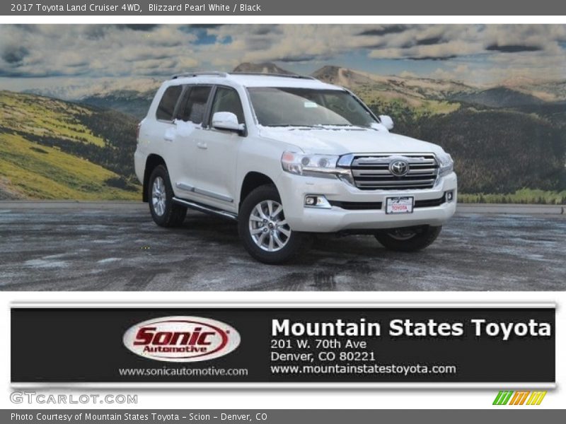 Blizzard Pearl White / Black 2017 Toyota Land Cruiser 4WD