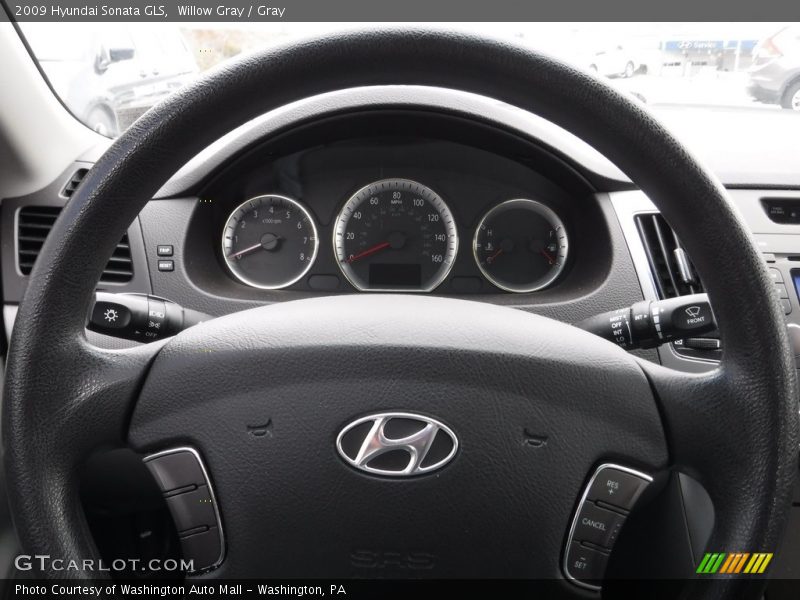 Willow Gray / Gray 2009 Hyundai Sonata GLS