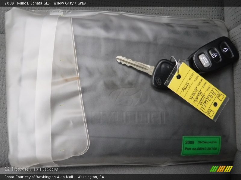 Willow Gray / Gray 2009 Hyundai Sonata GLS