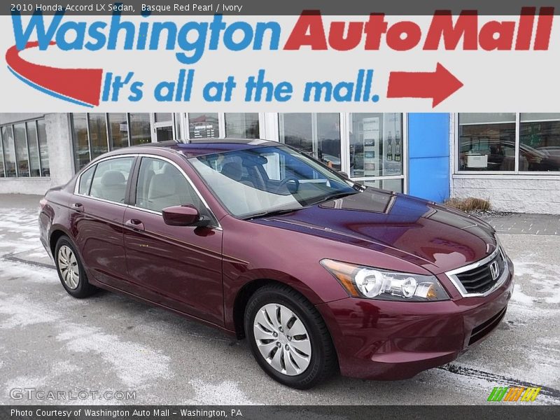 Basque Red Pearl / Ivory 2010 Honda Accord LX Sedan