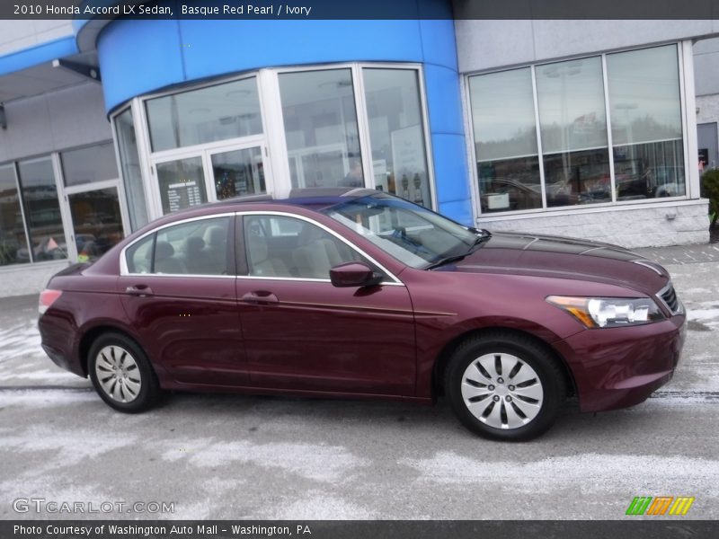Basque Red Pearl / Ivory 2010 Honda Accord LX Sedan