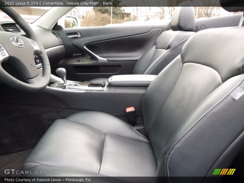 Nebula Gray Pearl / Black 2012 Lexus IS 250 C Convertible