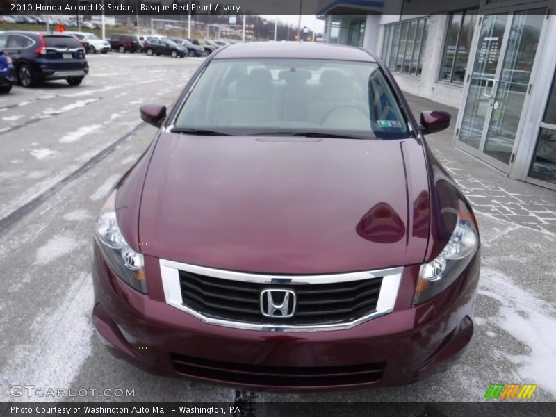 Basque Red Pearl / Ivory 2010 Honda Accord LX Sedan