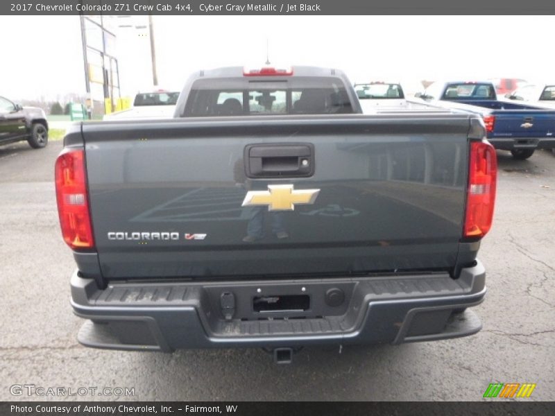 Cyber Gray Metallic / Jet Black 2017 Chevrolet Colorado Z71 Crew Cab 4x4