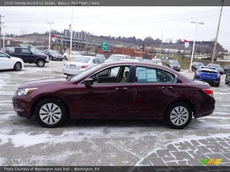 Basque Red Pearl / Ivory 2010 Honda Accord LX Sedan