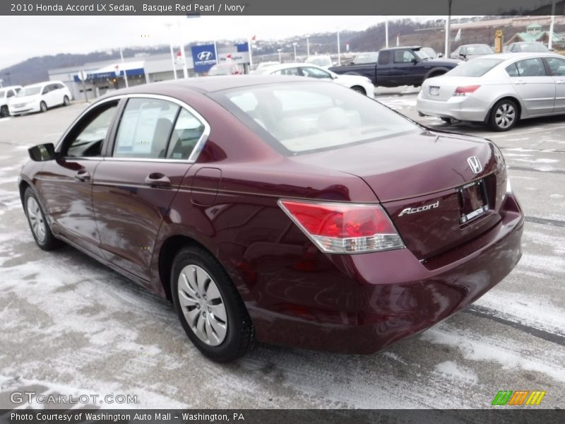 Basque Red Pearl / Ivory 2010 Honda Accord LX Sedan