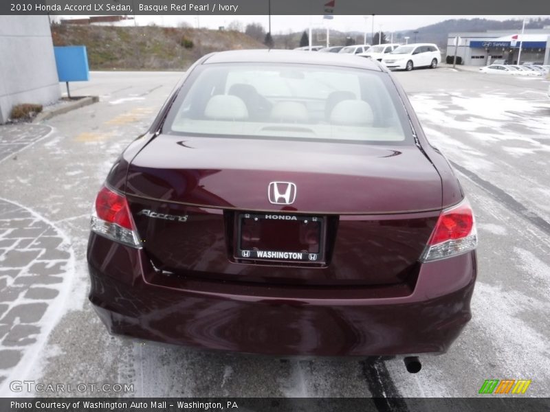 Basque Red Pearl / Ivory 2010 Honda Accord LX Sedan
