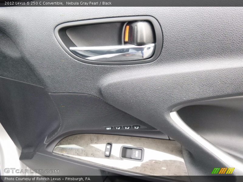 Nebula Gray Pearl / Black 2012 Lexus IS 250 C Convertible