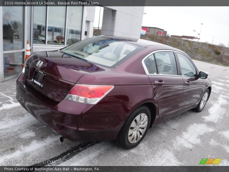 Basque Red Pearl / Ivory 2010 Honda Accord LX Sedan
