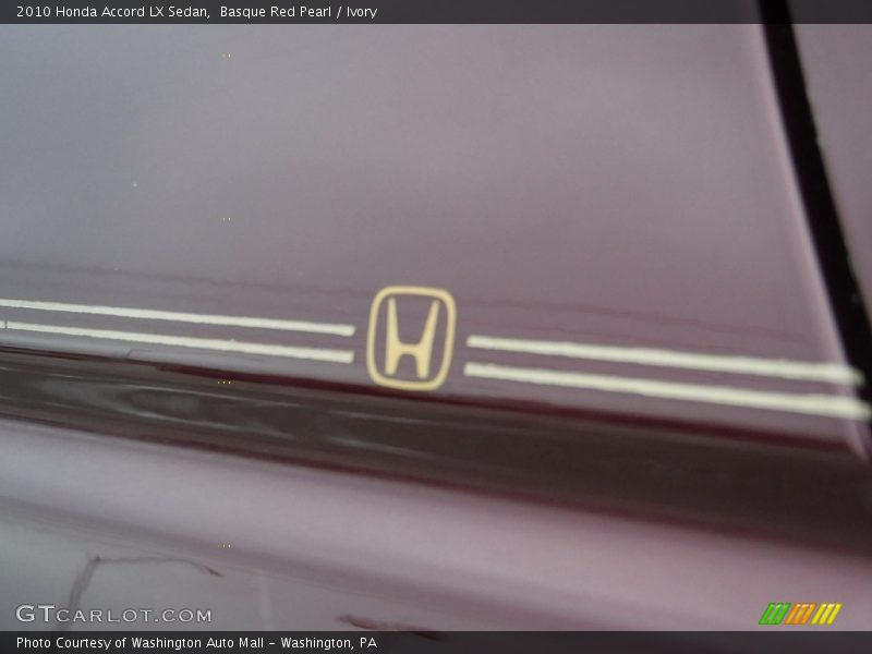 Basque Red Pearl / Ivory 2010 Honda Accord LX Sedan