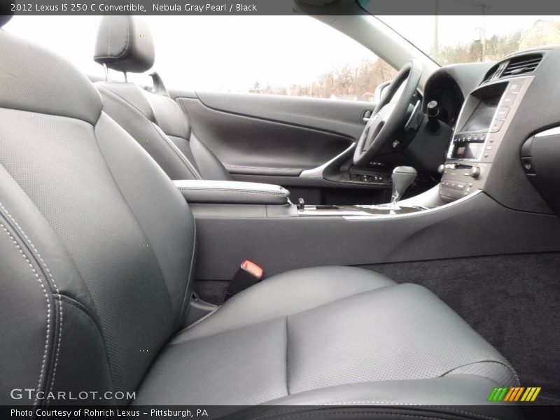 Nebula Gray Pearl / Black 2012 Lexus IS 250 C Convertible