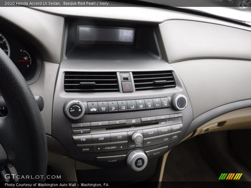 Basque Red Pearl / Ivory 2010 Honda Accord LX Sedan