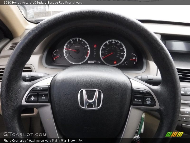 Basque Red Pearl / Ivory 2010 Honda Accord LX Sedan