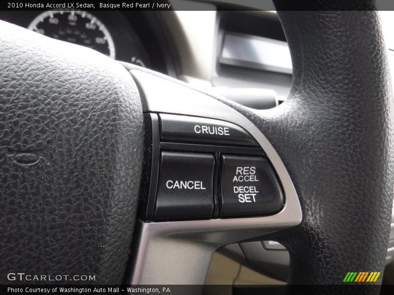 Basque Red Pearl / Ivory 2010 Honda Accord LX Sedan