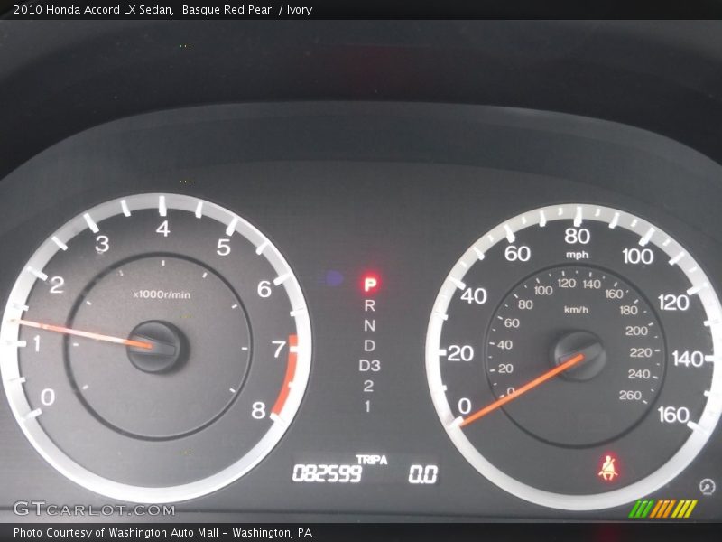 Basque Red Pearl / Ivory 2010 Honda Accord LX Sedan