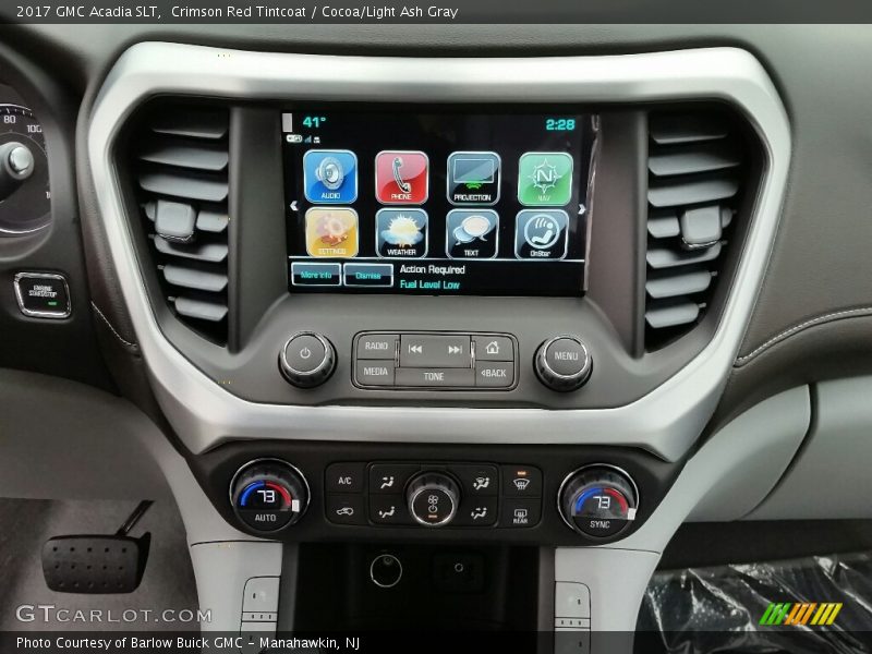 Controls of 2017 Acadia SLT