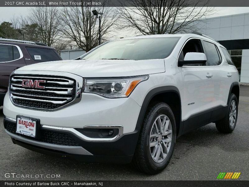 White Frost Tricoat / Jet Black 2017 GMC Acadia SLE