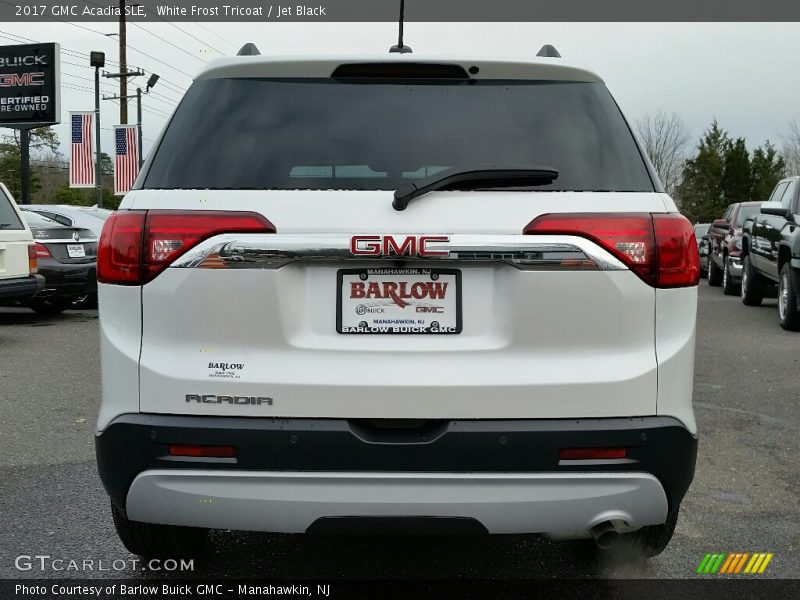White Frost Tricoat / Jet Black 2017 GMC Acadia SLE
