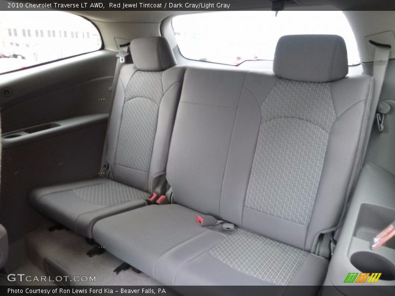 Red Jewel Tintcoat / Dark Gray/Light Gray 2010 Chevrolet Traverse LT AWD