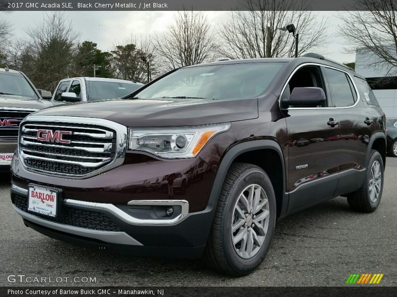 Black Cherry Metallic / Jet Black 2017 GMC Acadia SLE