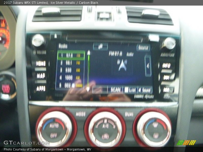 Ice Silver Metallic / Carbon Black 2017 Subaru WRX STI Limited