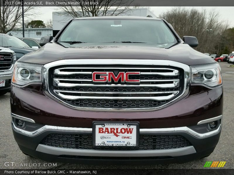 Black Cherry Metallic / Jet Black 2017 GMC Acadia SLE