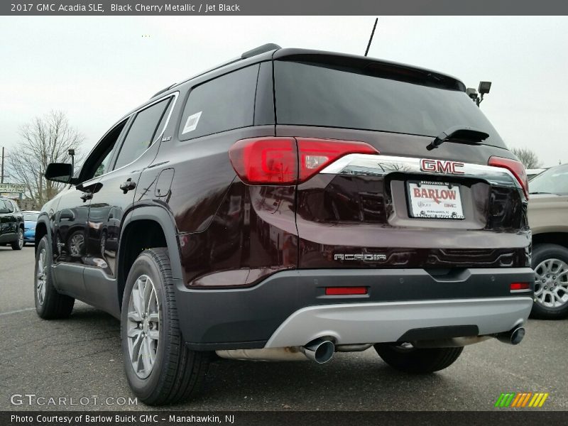 Black Cherry Metallic / Jet Black 2017 GMC Acadia SLE