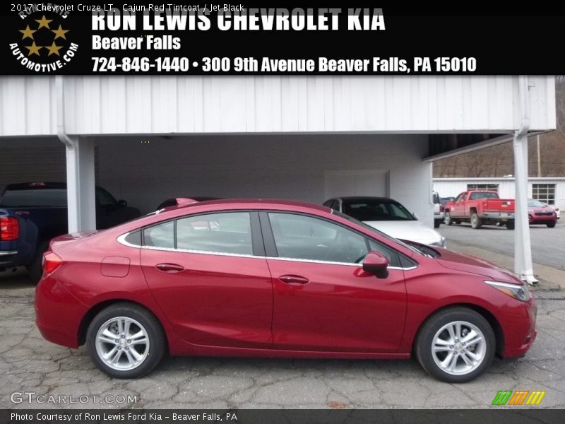 Cajun Red Tintcoat / Jet Black 2017 Chevrolet Cruze LT