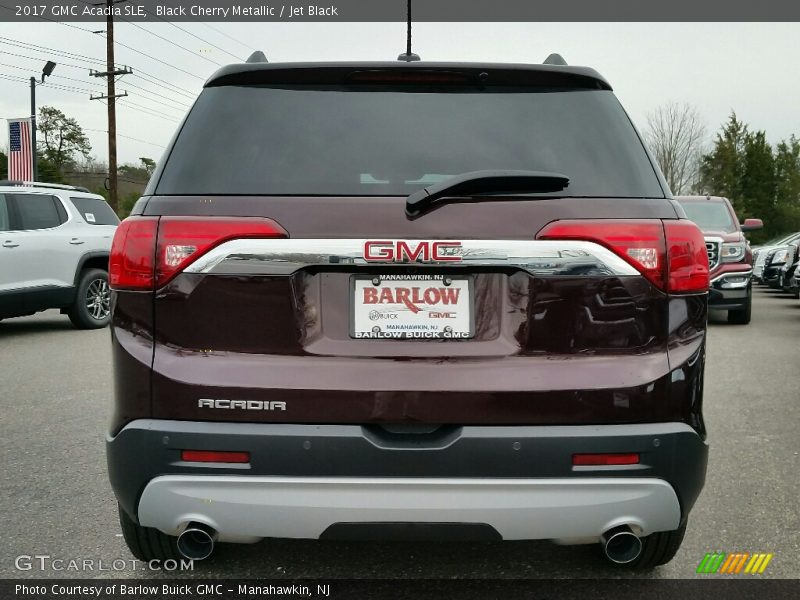 Black Cherry Metallic / Jet Black 2017 GMC Acadia SLE
