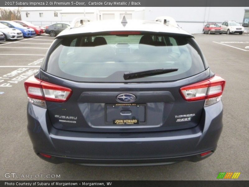 Carbide Gray Metallic / Black 2017 Subaru Impreza 2.0i Premium 5-Door